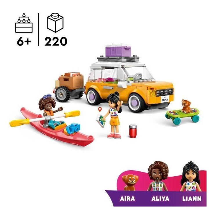 LEGO Friends 42659 Voyage en Voiture entre Amies - Jeu de Construction des 6 Ans