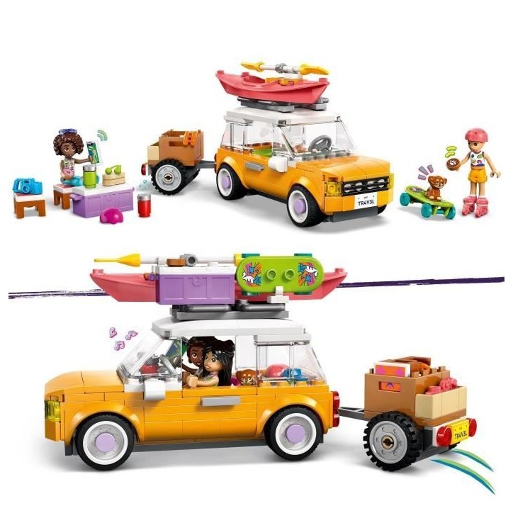 LEGO Friends 42659 Voyage en Voiture entre Amies - Jeu de Construction des 6 Ans