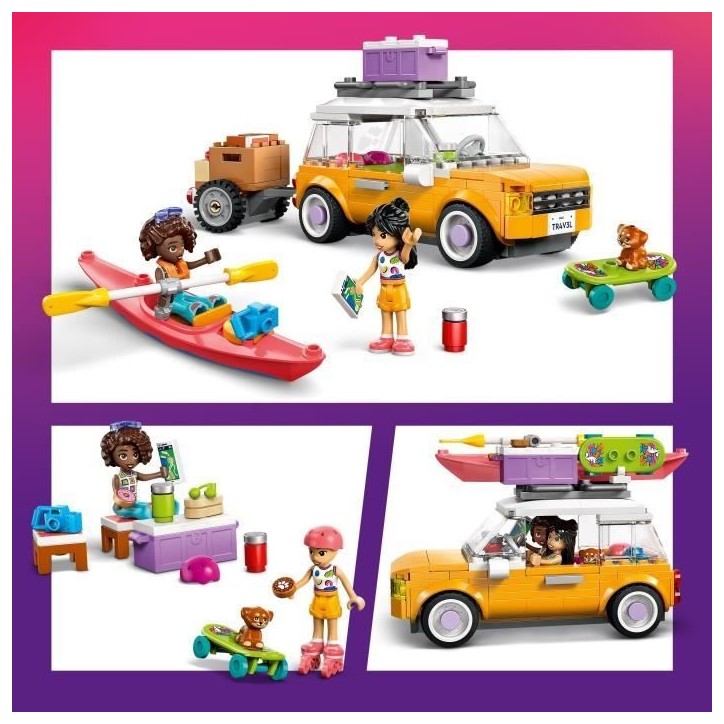 LEGO Friends 42659 Voyage en Voiture entre Amies - Jeu de Construction des 6 Ans