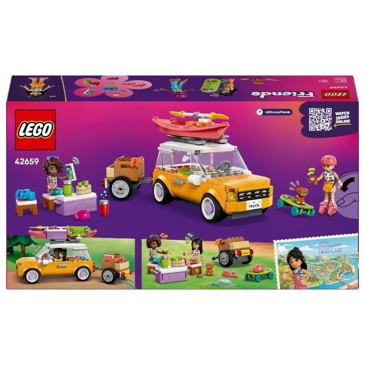 LEGO Friends 42659 Voyage en Voiture entre Amies - Jeu de Construction des 6 Ans