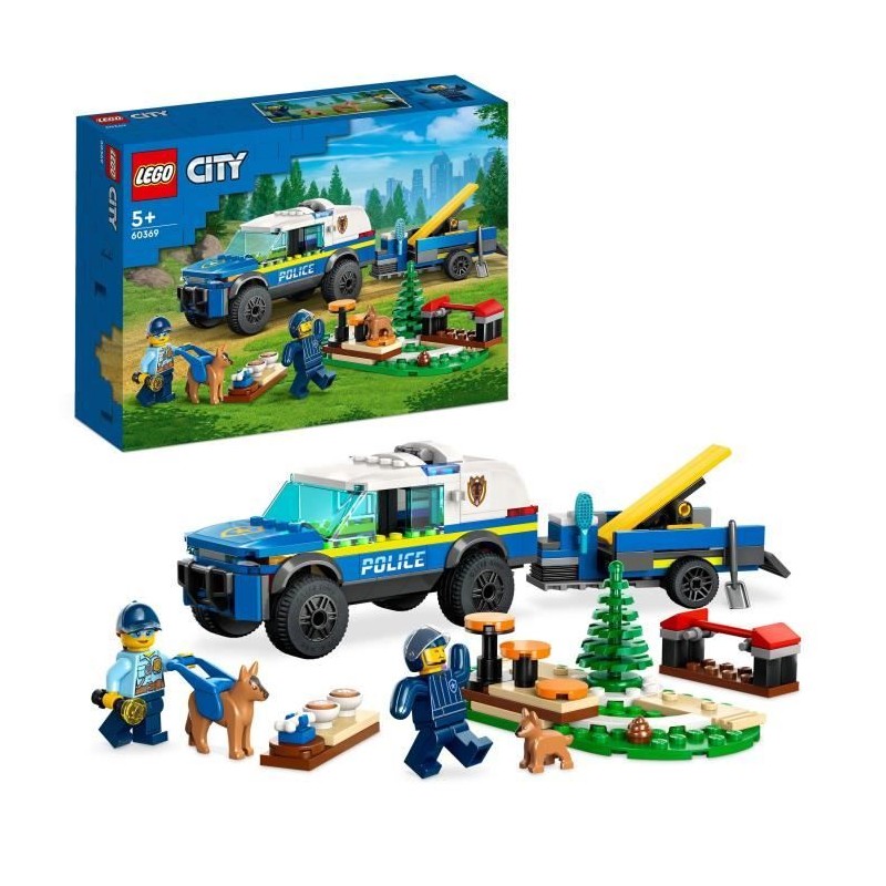 LEGO City Police 60369 Le Dressage des Chiens Policiers, Jouet Voiture LEGO City Police 60369 Le Dressage des Chiens Policiers, Jouet Voiture