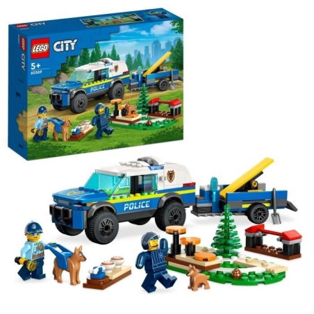 LEGO City Police 60369 Le Dressage des Chiens Policiers, Jouet Voiture