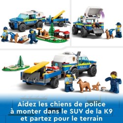 LEGO City Police 60369 Le Dressage des Chiens Policiers, Jouet Voiture