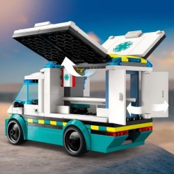 LEGO City 60451 L'ambulance de secours - Jouet de construction pour ga