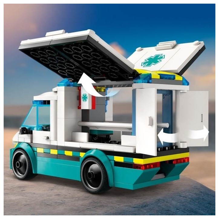 LEGO City 60451 L'ambulance de secours - Jouet de construction pour garçon des 5 ans LEGO City 60451 L'ambulance de secours - Jouet de construction pour garçon des 5 ans