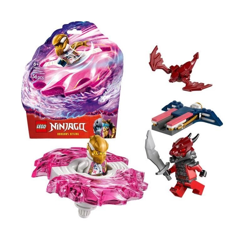 LEGO NINJAGO 71824 La toupie Spinjitzu du dragon de Sora - Jeu de cons LEGO NINJAGO 71824 La toupie Spinjitzu du dragon de Sora - Jeu de cons