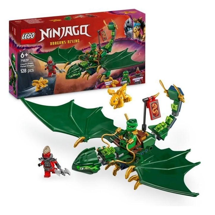 LEGO NINJAGO 71829 Le dragon vert de la foret de Lloyd - Jeu de construction des 6 ans LEGO NINJAGO 71829 Le dragon vert de la foret de Lloyd - Jeu de construction des 6 ans