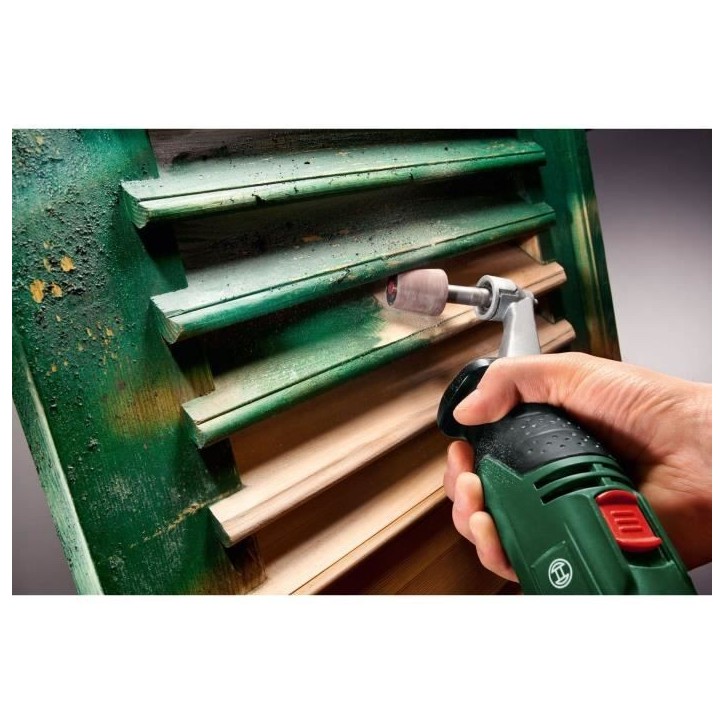 Set porte-manchon et manchon abrasif Bosch - (Accessoire pour Texoro, Grain 80, Largeur 30mm, Conique)
