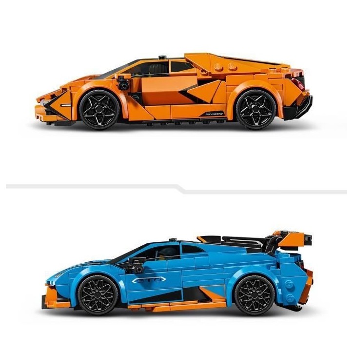 LEGO Speed Champions 77238 Lamborghini Revuelto et Huracán STO - Jouet Voiture des 10 ans