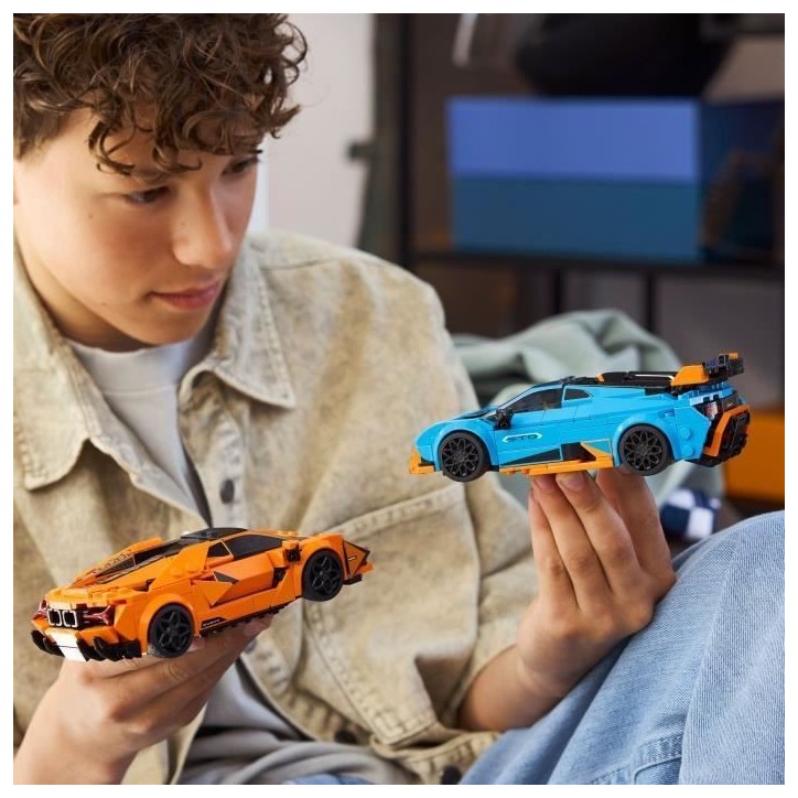 LEGO Speed Champions 77238 Lamborghini Revuelto et Huracán STO - Jouet Voiture des 10 ans