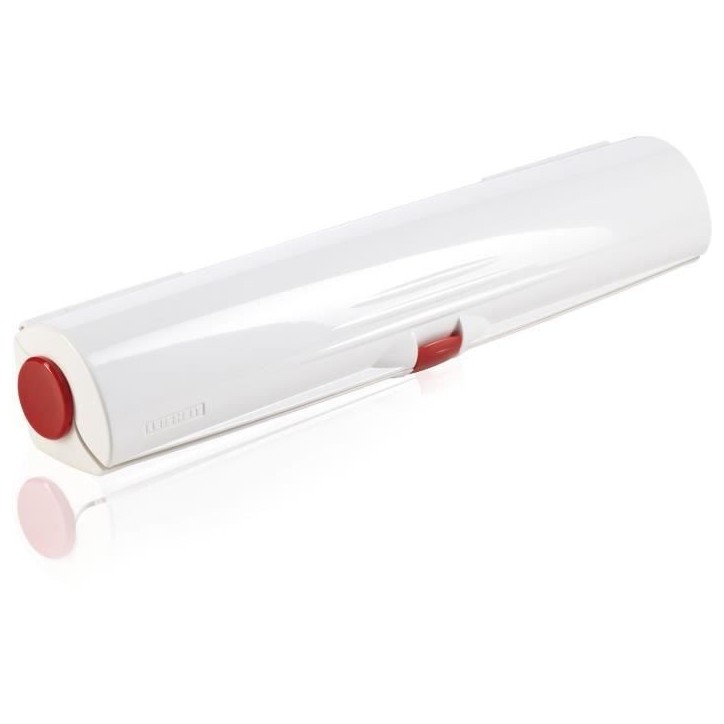 Dérouleur coupe-film Leifheit Perfect Cut 23051, coupe-film étirable pour film alimentaire et papier aluminium de max. 33 cm,