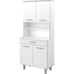 Buffet de cuisine Blanc mat - L 80 cm - OSLO
