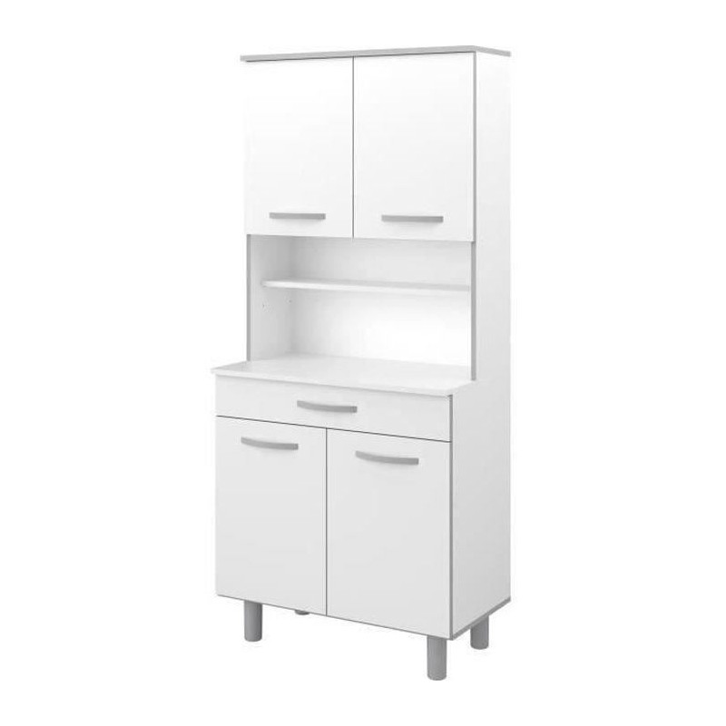 Buffet de cuisine Blanc mat - L 80 cm - OSLO