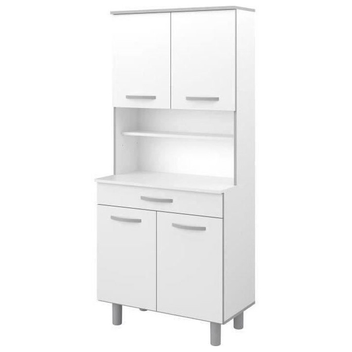 Buffet de cuisine Blanc mat - L 80 cm - OSLO
