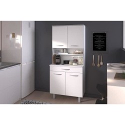 Buffet de cuisine Blanc mat - L 80 cm - OSLO