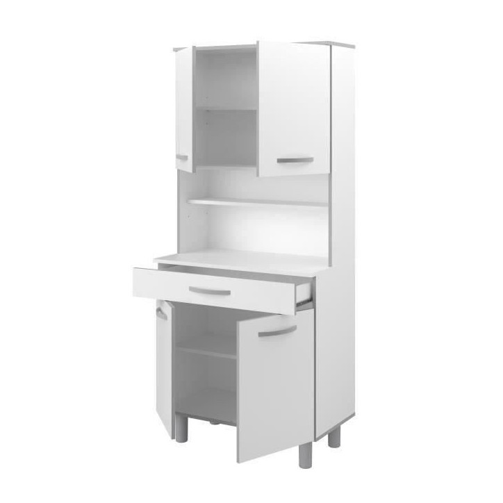 Buffet de cuisine Blanc mat - L 80 cm - OSLO