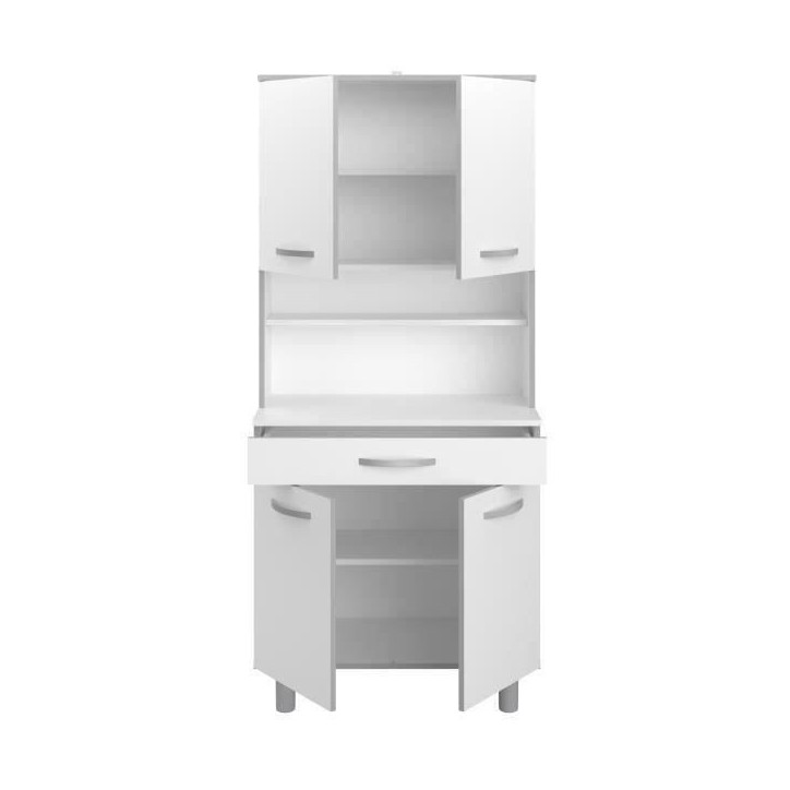 Buffet de cuisine Blanc mat - L 80 cm - OSLO