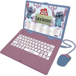 LEXIBOOK - Ordinateur éducatif bilingue Stitch - 124 activités (Fran