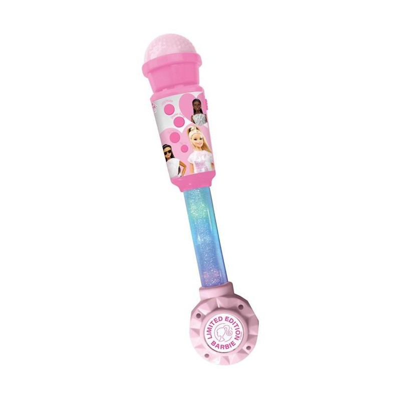 Microphone Barbie avec tube lumineux, enceinte (entrée auxiliaire), m