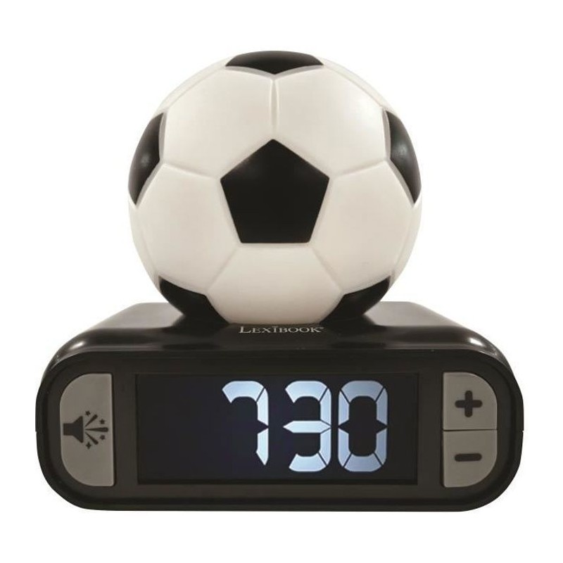 Réveil digital avec veilleuse Ballon de Foot et effets sonores Réveil digital avec veilleuse Ballon de Foot et effets sonores