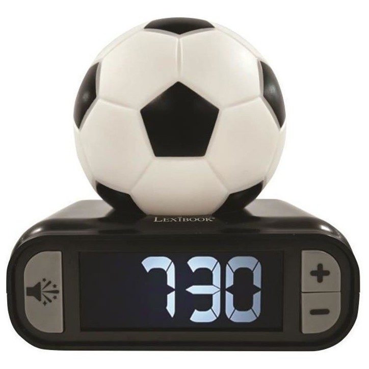 Réveil digital avec veilleuse Ballon de Foot et effets sonores