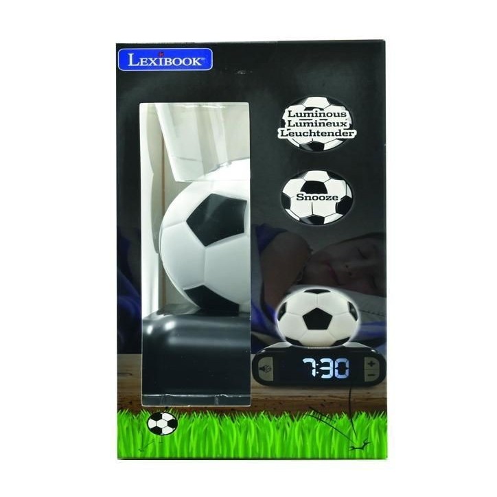 Réveil digital avec veilleuse Ballon de Foot et effets sonores