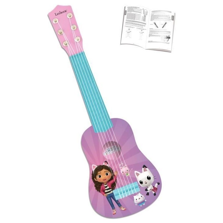 Lexibook - Ma Premiere Guitare Gabby et la maison magique - 53cm - Guide d'apprentissage inclus Lexibook - Ma Premiere Guitare Gabby et la maison magique - 53cm - Guide d'apprentissage inclus