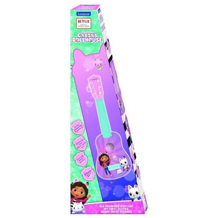 Lexibook - Ma Premiere Guitare Gabby et la maison magique - 53cm - Guide d'apprentissage inclus Lexibook - Ma Premiere Guitare Gabby et la maison magique - 53cm - Guide d'apprentissage inclus