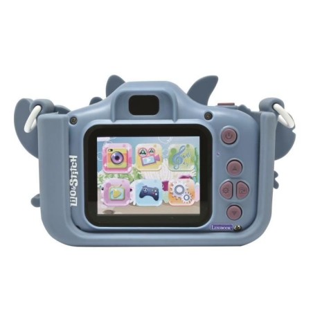 LEXIBOOK - Appareil photo pour enfant avec protection - 4 en 1 - Disney Stitch - carte mémoire incluse