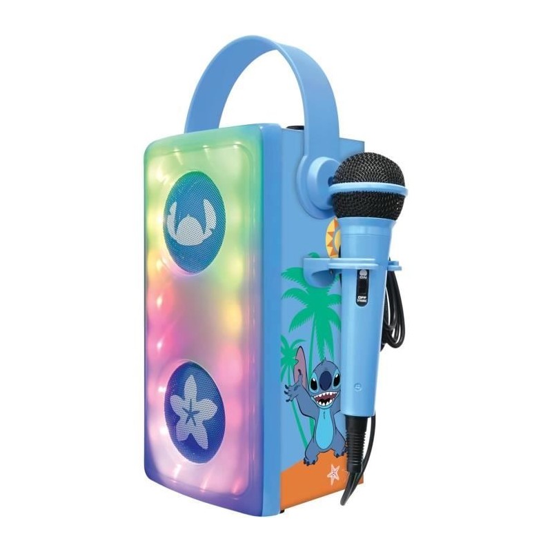 Puissante enceinte Bluetooth lumineuse Stitch avec micro Puissante enceinte Bluetooth lumineuse Stitch avec micro