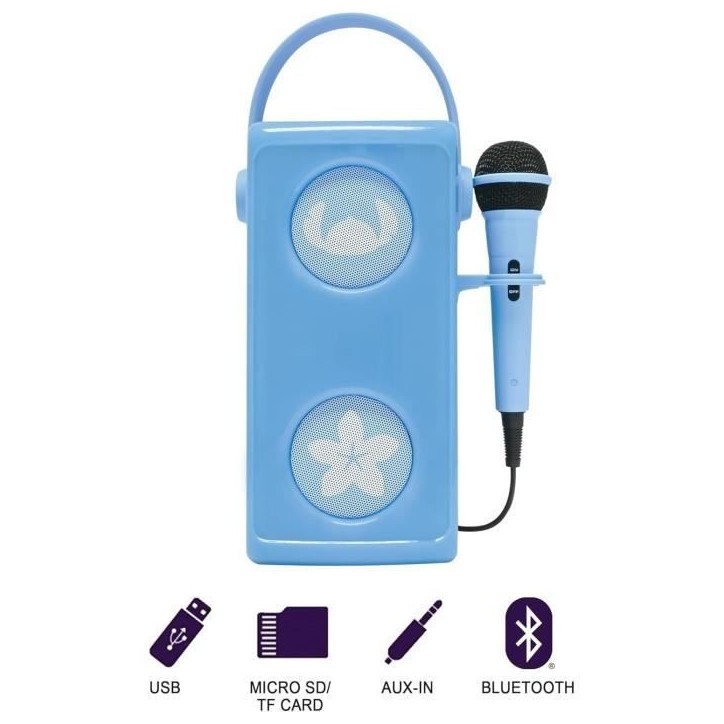 Puissante enceinte Bluetooth lumineuse Stitch avec micro