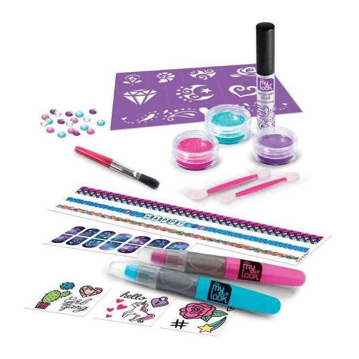 LEXIBOOK - Kit de beauté 3 en 1 pailleté