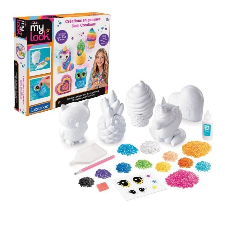 LEXIBOOK - Création de figurines 3D en pierres précieuses