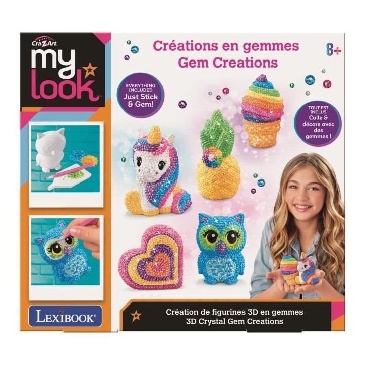 LEXIBOOK - Création de figurines 3D en pierres précieuses