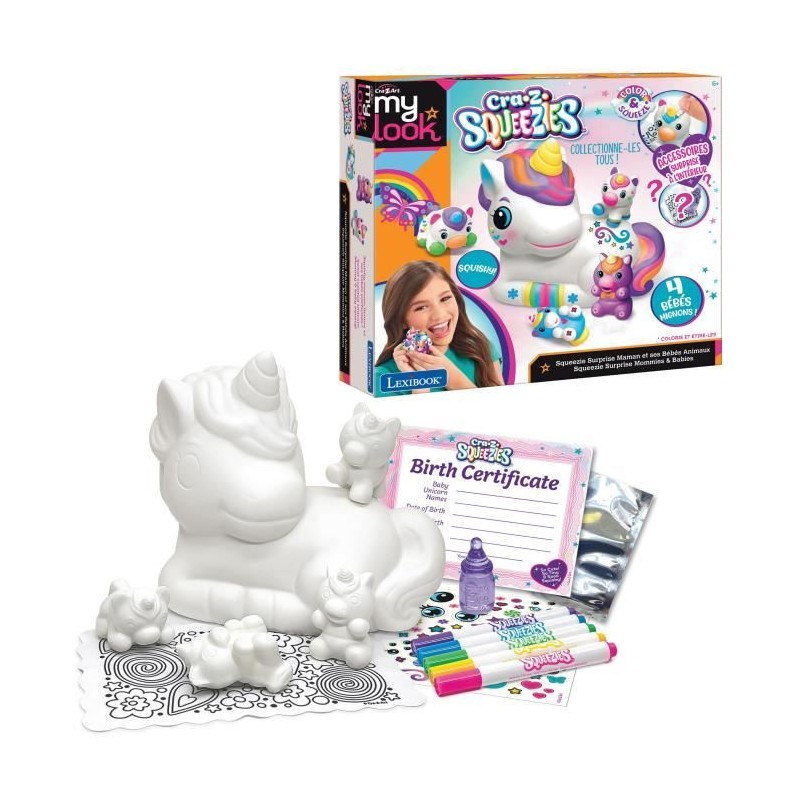 LEXIBOOK - Squeezie surprise maman et ses bébés animaux LEXIBOOK - Squeezie surprise maman et ses bébés animaux