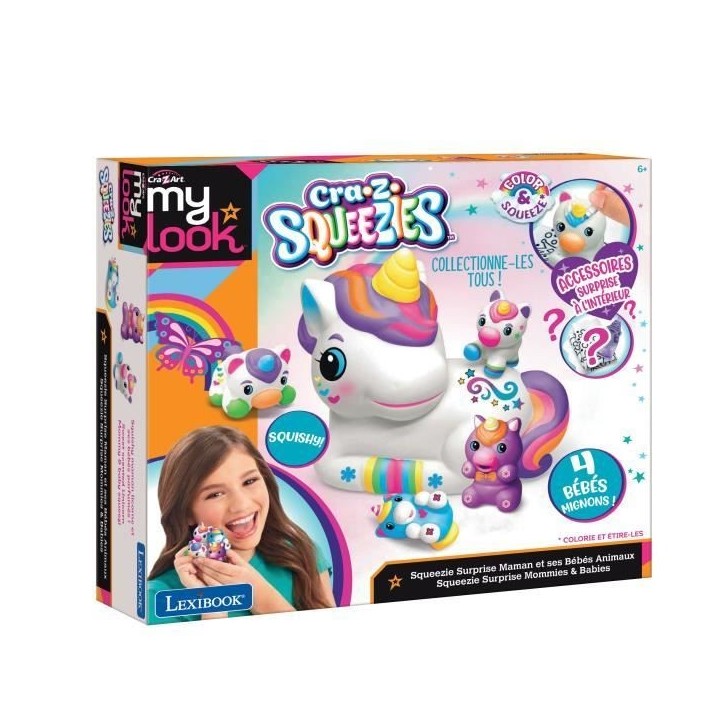 LEXIBOOK - Squeezie surprise maman et ses bébés animaux