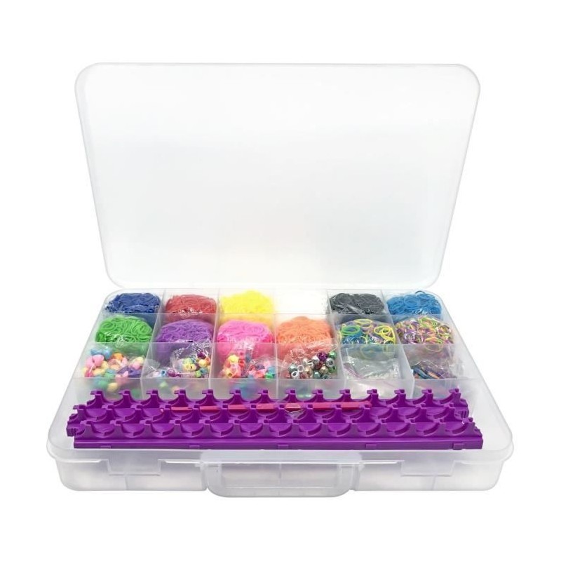 LEXIBOOK - Coffret géant studio élastique a tisser tout-en-un LEXIBOOK - Coffret géant studio élastique a tisser tout-en-un