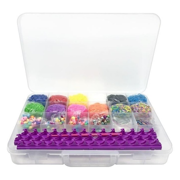 LEXIBOOK - Coffret géant studio élastique a tisser tout-en-un LEXIBOOK - Coffret géant studio élastique a tisser tout-en-un