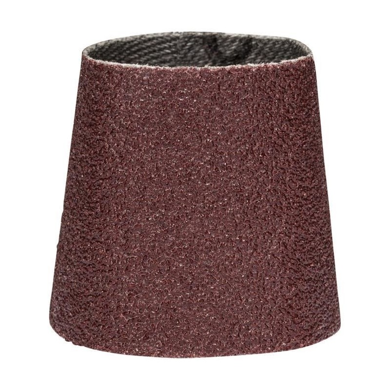Lot de 3 abrasifs coniques Bosch PRR 30mm G80 pour poncer bois, métal Lot de 3 abrasifs coniques Bosch PRR 30mm G80 pour poncer bois, métal