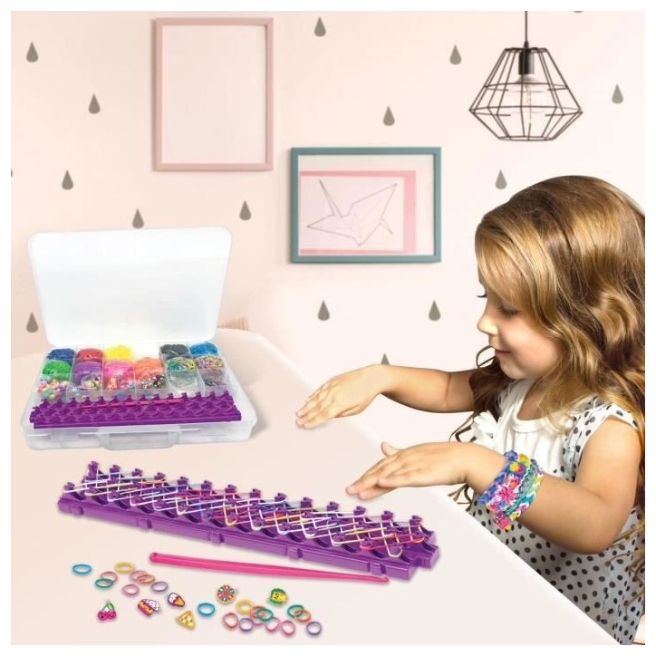 LEXIBOOK - Coffret géant studio élastique a tisser tout-en-un LEXIBOOK - Coffret géant studio élastique a tisser tout-en-un
