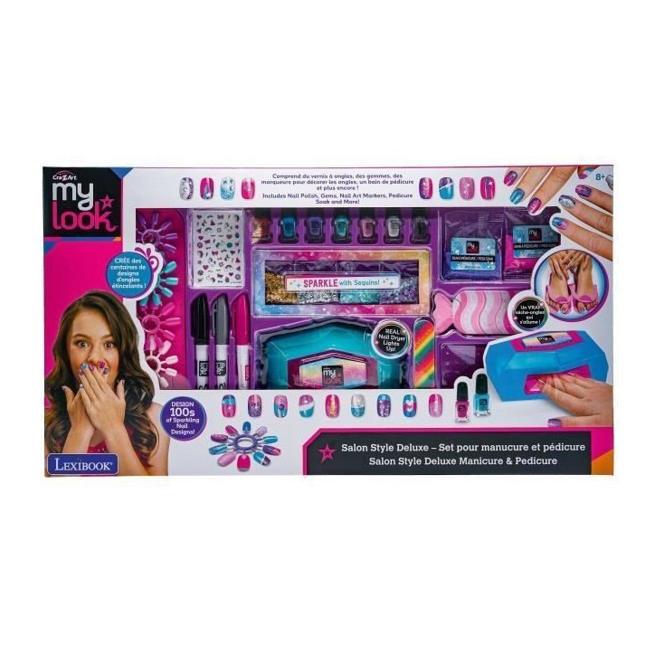 LEXIBOOK - Salon style deluxe - set pour manucure et pédicure LEXIBOOK - Salon style deluxe - set pour manucure et pédicure