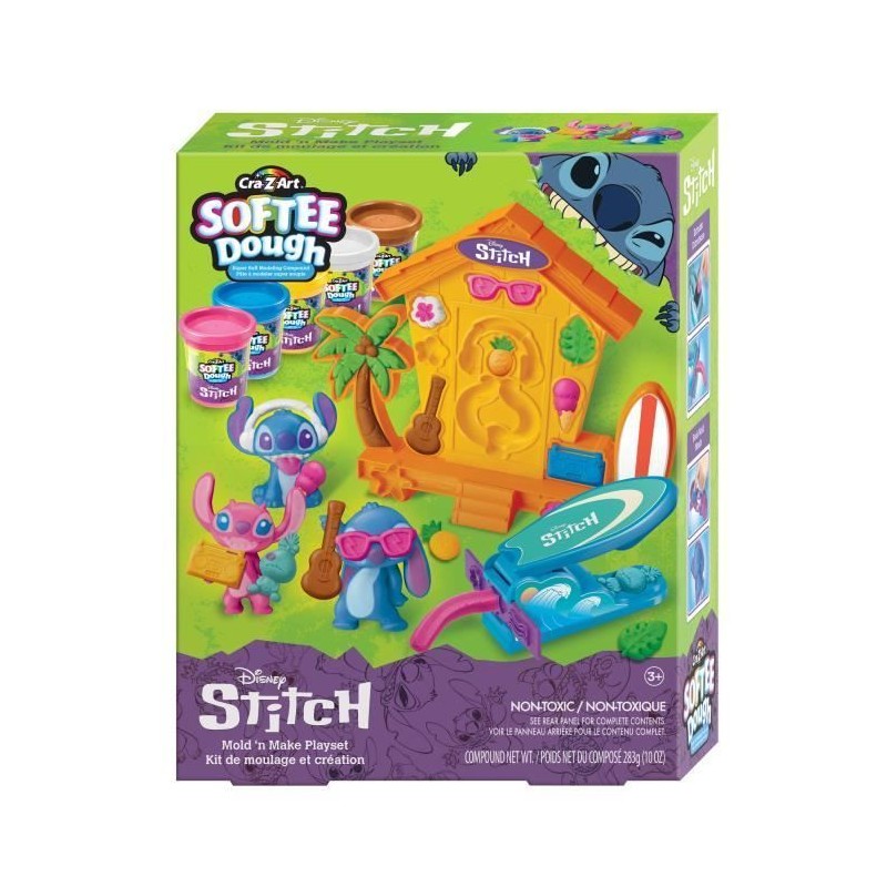 LEXIBOOK - Kit de fabrication de figurines Stitch en pâte a modeler d LEXIBOOK - Kit de fabrication de figurines Stitch en pâte a modeler d