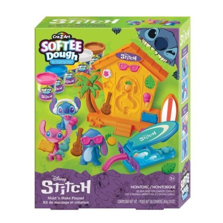 LEXIBOOK - Kit de fabrication de figurines Stitch en pâte a modeler d