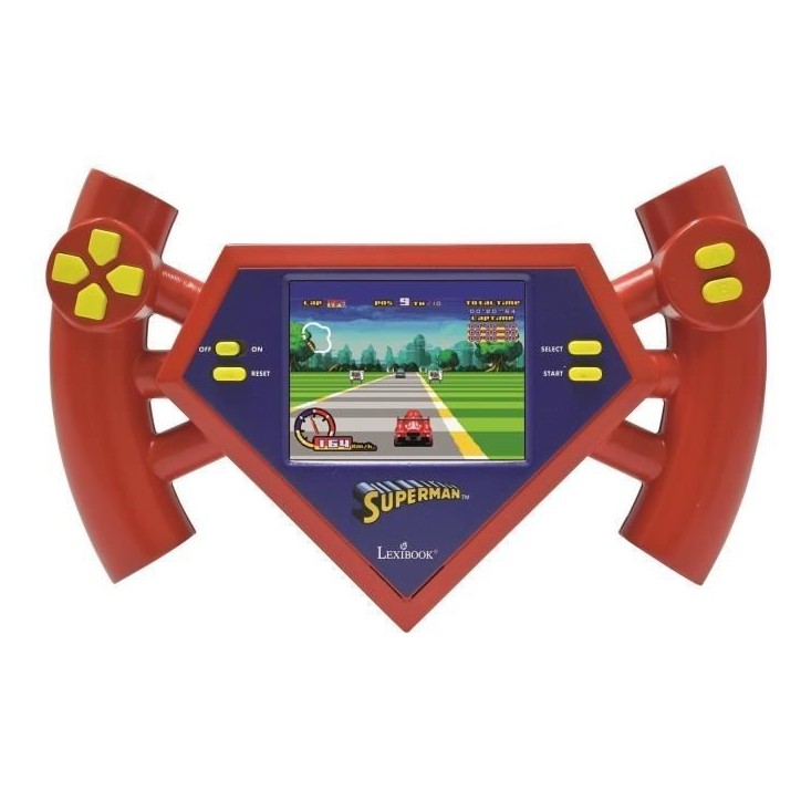 Superman Cyber Arcade Motion Console Portable avec contrôle gestuel, écran LCD couleur 2.8'' et 50 jeux inclus Superman Cyber Arcade Motion Console Portable avec contrôle gestuel, écran LCD couleur 2.8'' et 50 jeux inclus