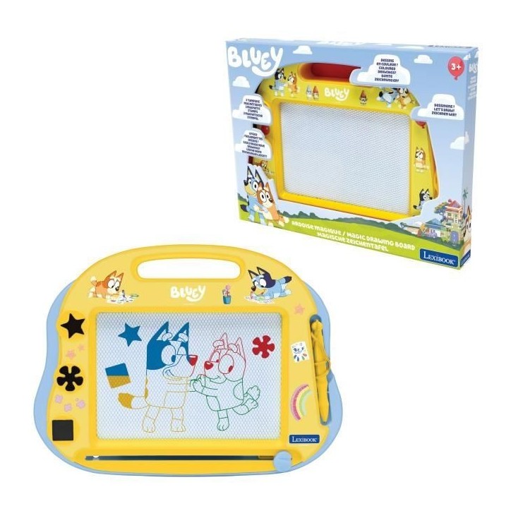 Ardoise Magique Format A5 avec accessoires magnétiques pour dessiner en couleurs Bluey