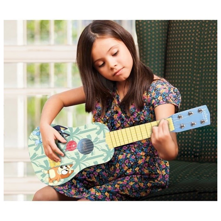 Ma Premiere Guitare Bluey en bois - 53 cm Ma Premiere Guitare Bluey en bois - 53 cm