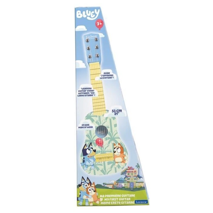 Ma Premiere Guitare Bluey en bois - 53 cm Ma Premiere Guitare Bluey en bois - 53 cm