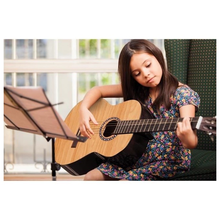 Guitare Acoustique en bois - 91 cm avec housse de transport