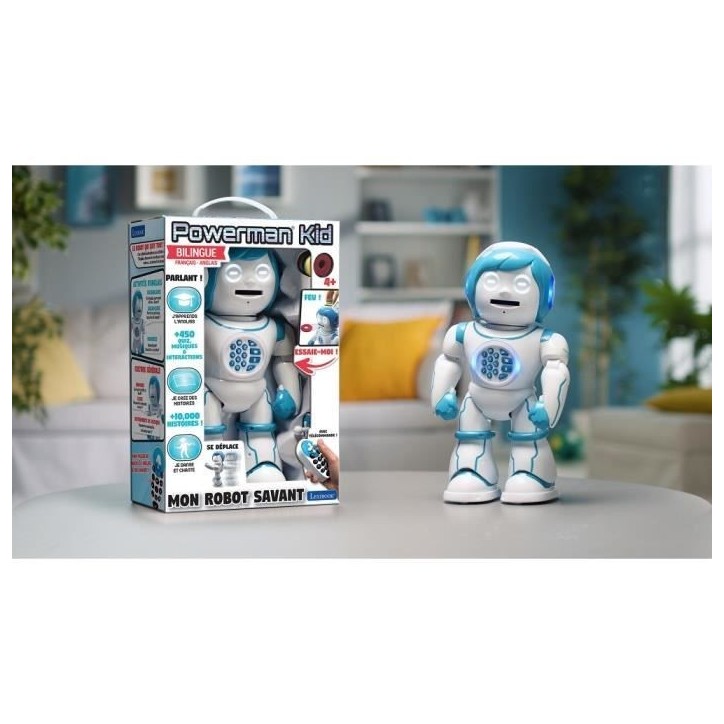 Robot éducatif bilingue POWERMAN KID de LEXIBOOK - Apprendre et jouer en français et en anglais Robot éducatif bilingue POWERMAN KID de LEXIBOOK - Apprendre et jouer en français et en anglais