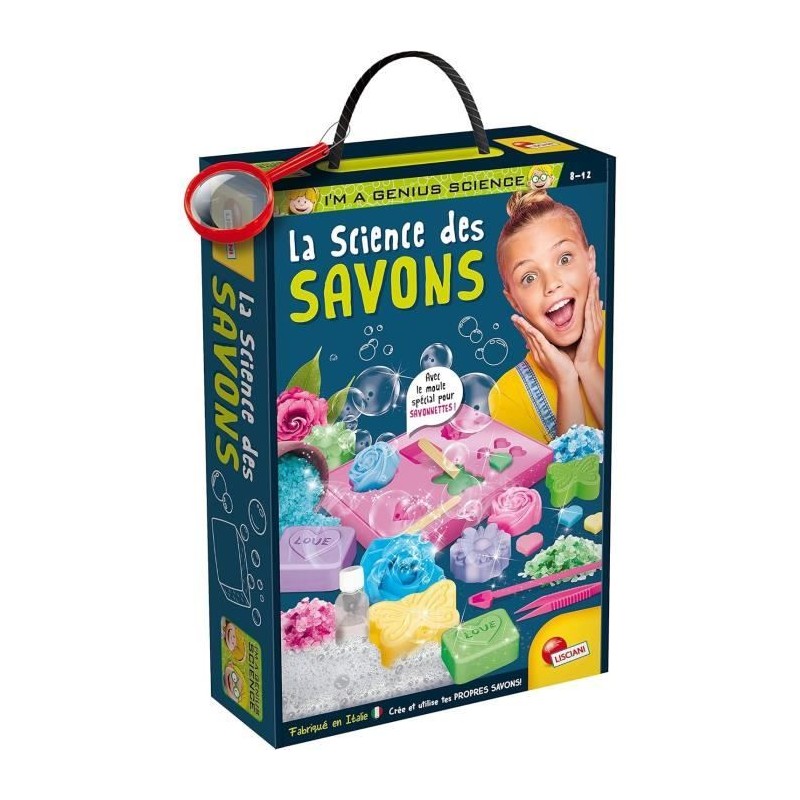 Kit de création de savons personnalisés - Génius Science - LISCIANI Kit de création de savons personnalisés - Génius Science - LISCIANI